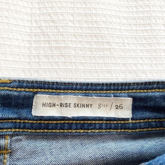 PILCRO AND THE LETTERPRESS HIGH RISE SKINNY ANKLE ZIPPERS DENIM JEANS - Picture 7 of 14